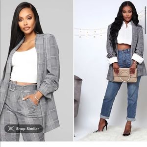 Fashion Nova - Plaid Blazer